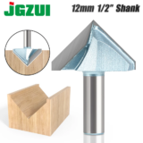 *סכין פרזול V-GROOVE מקצועי 90 מעלות – 12mm* 🔧✨