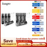 *סוללות נטענות AA ו-AAA ליתיום-יון של Kuugro – טעינה מהירה ב-USB* 🔋🔌
