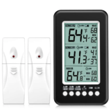 *מד טמפרטורה דיגיטלי למקרר/מקפיא עם 2 חיישנים אלחוטיים ORIA* 🌡️❄️