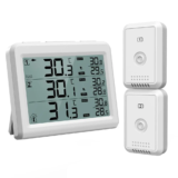 *מד חום דיגיטלי אלחוטי למקרר ולפריזר ORIA – עם התראה קולית ותאורת רקע* 🧊🌡️