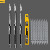 *סכין יפני חד DELI 9mm – פתרון חיתוך מקצועי למשרד ולבית* 🔪✨