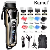 *מכונת תספורת מקצועית Kemei 1990 עם צג LCD – מספרה ביתית מושלמת!* 💇‍♂️