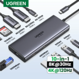 *מפצל UGREEN HDMI USB-C 10 ב-1 – המרכז הטכנולוגי של המשרד שלכם* 🔌💻