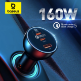 *מטען רכב מהיר 160W מבית Baseus – המהפכה בטעינה בזמן נסיעה!* 🚗⚡