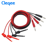 *🔌 סט כבלי בדיקה מקצועיים עם תופסנים – Cleqee P1039*