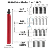 *🔧 סט כלי גירוד והסרת שבבים מקצועי RB1000*