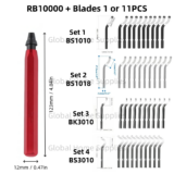 *🔧 סט כלי גירוד והסרת שבבים מקצועי RB1000*