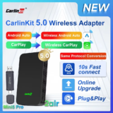*CarlinKit 5.0 – מתאם אלחוטי לאנדרואיד ואפל קארפליי* 🚗📱