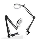 *זכוכית מגדלת מקצועית עם תאורת LED – 10X/20X הגדלה*