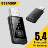 *משדר בלוטות' לרכב מדגם ESSAGER 5.4 עם FM ודיבורית*