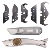 *סכין חיתוך תעשייתי רב שימושי עם להב טרפז מחוזק* 🔪