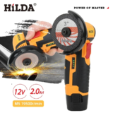 *משחזת זווית אלחוטית HILDA 12V עם סוללת ליתיום – מכשיר עבודה מושלם למשרד ולבית* 🔧✨