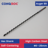 *מקדח ספירלי ארוך 460 מ"מ עם ראש מרכז עצמי – 6-25 מ"מ* 🔧