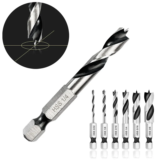 *מקדחים קצרים HSS עם תפיסה משושה מהירה – 6 יחידות במארז* 🔧