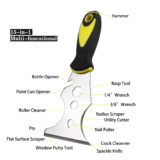 **סכין מקצועי רב שימושי 15 ב-1 מנירוסטה 🔧**