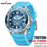 *שעון צלילה NORTH EDGE TRITON מופעל סולארית – בלעדי!* ⌚🌊