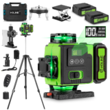 *מאזן לייזר 16 קווים עם שלט אפליקציה וחצובה 100 ס"מ* 📏🔴