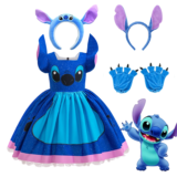 *תחפושת סטיץ' איכותית לילדים – מושלמת לפורים, יום הולדת או מסיבת תחפושות! 🎭*