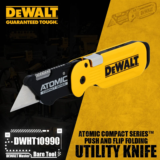 *סכין חיתוך מתקפל DEWALT ATOMIC – קומפקטי ועמיד!* 🔪