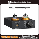 *מגבר פונו מיני Fosi Audio X2 עם שפופרת ואקום לפטיפון – איכות סאונד הייפיי במחיר מדהים!* 🎧🔊