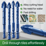 *סט מקדחים מקצועיים לקרמיקה ובטון 3-14mm* 🔨