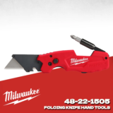 *סכין שירות מתקפל MILWAUKEE 6 ב-1 עם מחזיק ביטים* 🔧