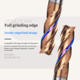 *קצה כרסום קרביד 4 להבים מקצועי – למכונות CNC* 🔧