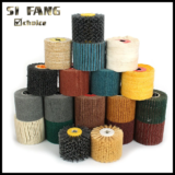 *מברשת גלילית ניילון מקצועית לליטוש וצחצוח מתכות 100×120 מ"מ* 🔧✨