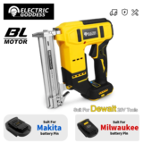 *אקדח מסמרים חשמלי ללא פחמים + מתאם לסוללות Dewalt/Milwaukee/Makita* 🔧⚡