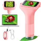 *מיקרוסקופ דיגיטלי ילדים 1000X – מסך 2 אינץ' ✨🔬*