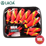 *סט מברגים מבודדים LAOA VDE – 6/8 חלקים לעבודות חשמל בטוחות* ⚡🔧
