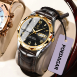 *⌚ שעון POEDAGAR יוקרתי לגבר – קלאסי, אלגנטי ובמחיר שלא תאמינו!*