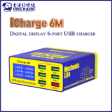 *מטען MECHANIC iCharge 6M – 6 יציאות USB חכמות עם תצוגה דיגיטלית* ⚡📱