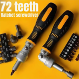 *סט מברגים רצ'ט 72 שיניים עם ראש מתכופף* 🔧