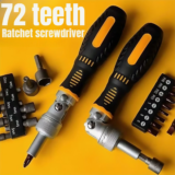 *סט מברגים רצ'ט 72 שיניים עם ראש מתכופף* 🔧