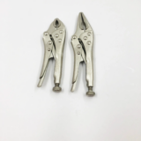 *סט 2 מלקחיים מקצועיים בנעילה – 5" אף ארוך + 4" מעוקל* 🔧