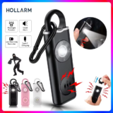 *🔔 מחזיק מפתחות אזעקה אישית להגנה עצמית 130dB עם פנס LED – נטען!*