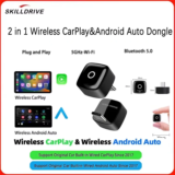 *מתאם CarPlay אלחוטי Skilldrive 2025 – מיני חכם לרכב* 🚗✨