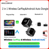 *מתאם CarPlay אלחוטי Skilldrive 2025 – מיני חכם לרכב* 🚗✨