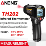 *🌡️ מד טמפרטורה אינפרא אדום דיגיטלי ANENG TH202 – בלי מגע!*