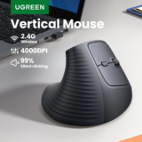 *🖱️ עכבר אלחוטי ארגונומי אנכי UGREEN – 4000DPI*