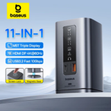 *תחנת עגינה מגנטית Baseus 11-IN-1 – כל מה שהמחשב שלך צריך בהתקן אחד! 🔥💻*