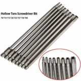 *סט 8 ביטים מגנטיים Torx למברגה ומקדחה 🔧*