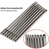 *סט 8 ביטים מגנטיים Torx למברגה ומקדחה 🔧*