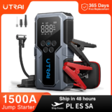 *בוסטר התנעה UTRAI 1500A + משאבת אוויר 150PSI – הכל במכשיר אחד! 🚗⚡*