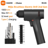 *מקדחה חשמלית אלחוטית XIAOMI Mijia Gen 2 – מנוע ברשלס מקצועי* 🔧