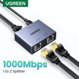 *מפצל רשת UGREEN – חיבור 2 מכשירים מיציאה אחת ⚡🔌*