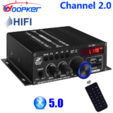 *🔊 מגבר סאונד דיגיטלי HIFI עם בלוטות' – 2.0 ערוצים*