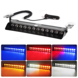 *פנס אזהרה LED 12 נורות לרכב – אור חירום מהבהב למשטרה/כבאים/חירום* 🚨