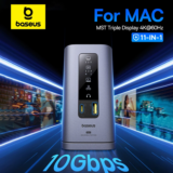 **🖥️ Baseus USB C HUB 11 ב-1 למקבוק – תחנת עגינה מקצועית**